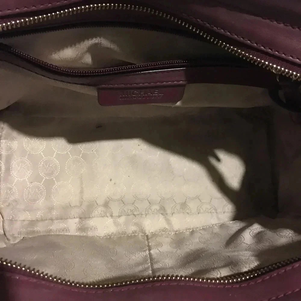 Michael kors Burgundy satchel leather bag - Picture 8 of 8